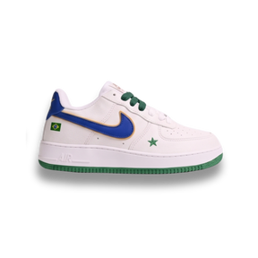(PROMOÇÃO IMPERDÍVEL!🔥) Nike Air Force 1 Low - Edição Especial Seleção Brasileira + Havaianas Brasil
